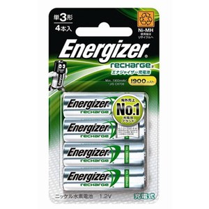 Energizer（エナジャイザー） 単3形充電池（1900mAh）4本入