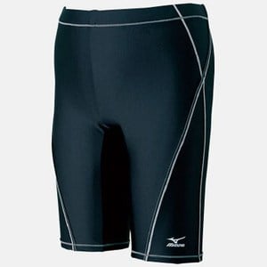 ミズノ（MIZUNO） 85ML105 ハーフスパッツL Men's S 90（ブラック×ダークグレー）