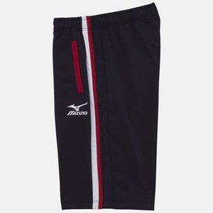 ミズノ（MIZUNO） ウォームアップハーフパンツ Junior 130 14（ネイビー）