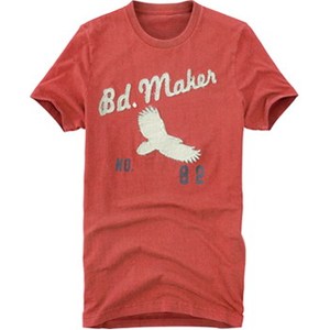 BODYMAKER（ボディメーカー） ストーンウォッシュ加工TシャツA M RE（レッド）