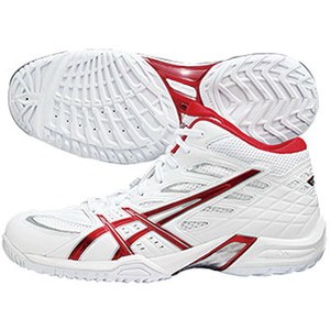 アシックス（asics） GELHOOP（R）V3 25.5cm 0124（ホワイト×ダークレッド）