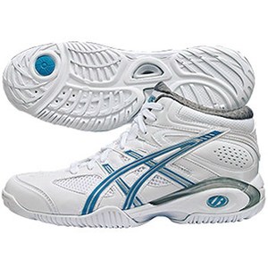 アシックス（asics） LADY GELFLASH3 26.5cm 0138（ホワイト×ターコイズ）