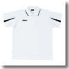 アシックス（asics） XA6104 ポロシャツ L 0150（ホワイト×ネイビー）