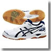 アシックス（asics） ローテ（R） リブレ（R）FL4 22.5cm 0150（ホワイト×ネイビーブルー）