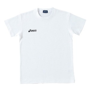 アシックス（asics） XAJ806 Jr.Tシャツ 120 150（ホワイト×ネイビー）