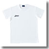 アシックス（asics） XAJ806 Jr.Tシャツ 120 150（ホワイト×ネイビー）