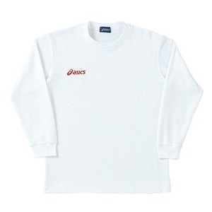 アシックス（asics） Jr.長袖Tシャツ 130 123（ホワイト×レッド）