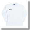 Jr.長袖Tシャツ 130 150（ホワイト×ネイビー）