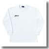 アシックス（asics） Jr.長袖Tシャツ 140 150（ホワイト×ネイビー）