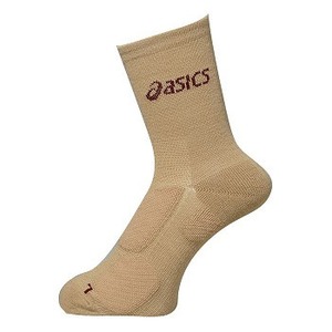 アシックス（asics） プロパッドミドルショートソックス 26cm 67（ベージュ）