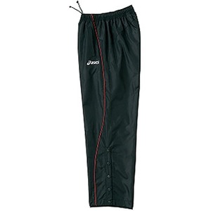 アシックス（asics） XBT219 ウオームアップパンツ Men's M 9023（ブラック×レッド）