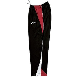 アシックス（asics） XBT253 サイドフルオープンパンツ Men's L 9001（ブラック×ホワイト×ストロングレッド）