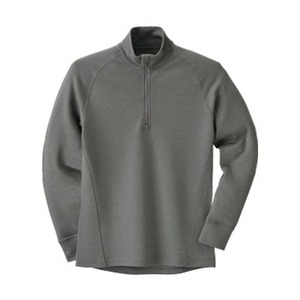 プロモンテ（PuroMonte） メリノウールジップシャツ Men's M チャコール