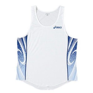 アシックス（asics） XT1027 M'Sランニングシャツ S 0145（ホワイト×ブルー）