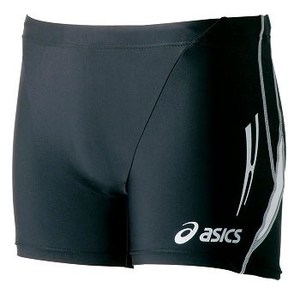 アシックス（asics） ショートタイツ O 9001（ブラック×ホワイト）