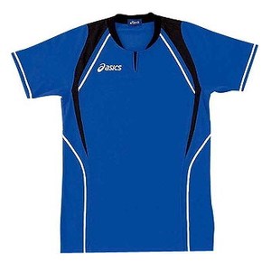 アシックス（asics） XW1291 ゲームシャツ（半袖） Men's M 4390（ロイヤルブルー×ブラック）