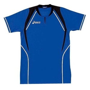 アシックス（asics） XW1291 ゲームシャツ（半袖） Men's L 4390（ロイヤルブルー×ブラック）