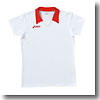 アシックス（asics） XW1293 ゲームシャツ（半袖） Men's 2XO 0123（ホワイト×レッド）