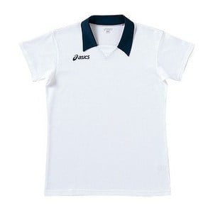 アシックス（asics） XW1293 ゲームシャツ（半袖） Men's O 0150（ホワイト×ネイビー）