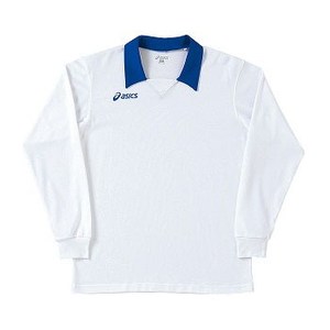 アシックス（asics） ゲームシャツ（長袖） Men's 2XO 0145（ホワイト×ブルー）