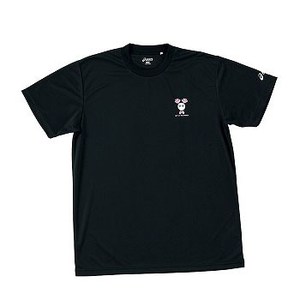 アシックス（asics） XW6562 バボちゃんプラクティスTシャツ（半袖） Junior's 130 9019（ブラック×ピーチ）