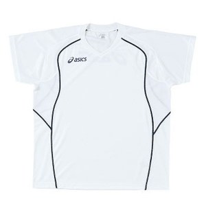 アシックス（asics） XW6580 プラシャツHS Men's L 0150（ホワイト×ネイビー）