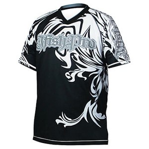 J-FISH プロ エクストリームライダーシャツ 半袖 Men's M BLACK