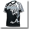 J-FISH プロ エクストリームライダーシャツ 半袖 Men's M BLACK