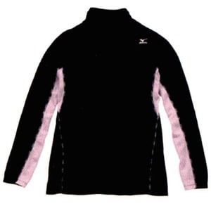 ミズノ（MIZUNO） ブレスサーモ・ミドルウエイト ハイネックシャツ Women's M 96（ブラック×ピンク）