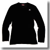 ミズノ（MIZUNO） ブレスサーモ・ヘビーウエイト クルーネック長袖シャツ Women's L 09（ブラック）
