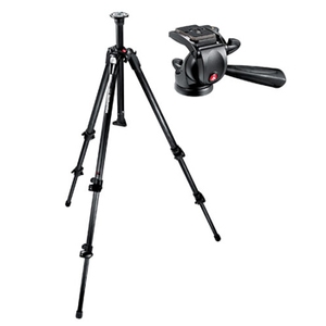 マンフロット（Manfrotto） カーボンファイバー三脚3段＋ジュニア雲台セット