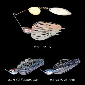 NORIES（ノリーズ） ウインドレンジ タンデムウィロー 3／8oz 751 ライブハス（G／G）