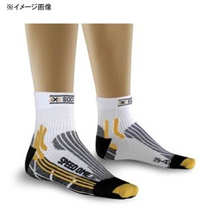 X SOCKS（Xソックス） スピードワンレディー M 83（ホワイト×ゴールド）