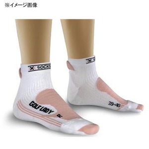 X SOCKS（Xソックス） ゴルフレディー M 84（ホワイト×ピンク）