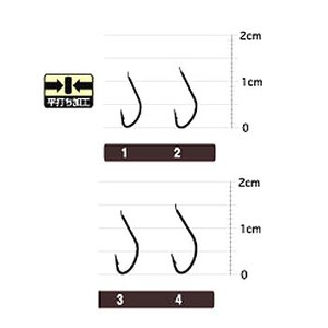 オーナー針 OHカワハギ（狐）（糸付） 5号-3 白