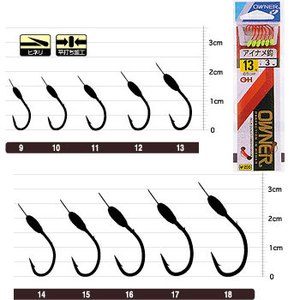 オーナー針 OHアイナメ鈎（糸付） 16号-6