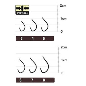 オーナー針 OH海タナゴ（糸付） 8号-1.5 白