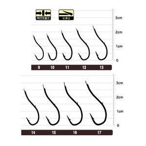 オーナー針 OHカレイ鈎ケン付（糸付） 9号-2 金