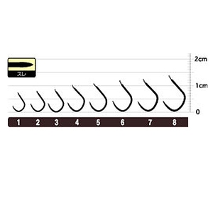 オーナー針 OHヘラ鮒スレ（糸付） 8号-2 金