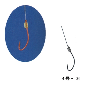 がまかつ（Gamakatsu） 早がけサヨリ 糸付 鈎4／ハリス0.6 赤