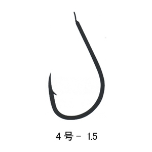 がまかつ（Gamakatsu） チヌ 糸付1m 鈎4／ハリス1.5 黒