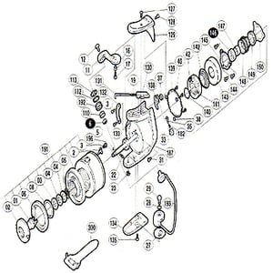 シマノ（SHIMANO） パーツ：97 BB-X 5000EV ローラークラッチ組 No141