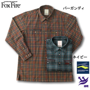 Fox Fire（フォックスファイヤー） テクノファインプレイドチェックシャツ バーガンディ L