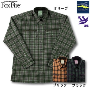 Fox Fire（フォックスファイヤー） テクノファインブロックチェックシャツ ブリック XL