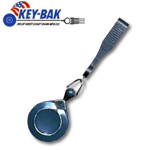 KEY-BAK（キーバック） ミニバック フィッシャーマン クリップ式 3.1cm グレー