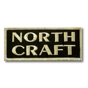 ノースクラフト（NORTH CRAFT） ノースクラフトワッペン 4×10cm グリーン／タン