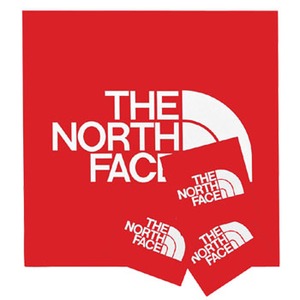 THE NORTH FACE（ザ・ノースフェイス） TNFステッカー 30 300×300mm レッド（R）