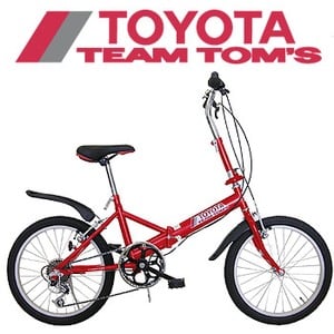 ミムゴ ｔｏｍ ｓ トヨタチームトムス ２０インチ 折タタミ６段ギア付自転車 自転車 サイクル ｌｉｆｅ