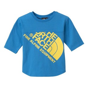 THE NORTH FACE（ザ・ノースフェイス） JUMBO LOGO 3／4 TEE KID’s 120 IB（インセインブルー）