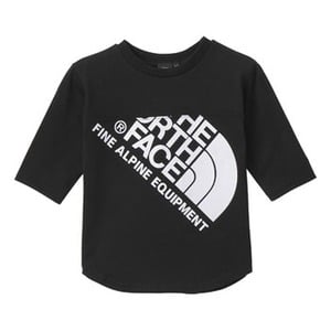 THE NORTH FACE（ザ・ノースフェイス） JUMBO LOGO 3／4 TEE KID’s 140 K（ブラック）